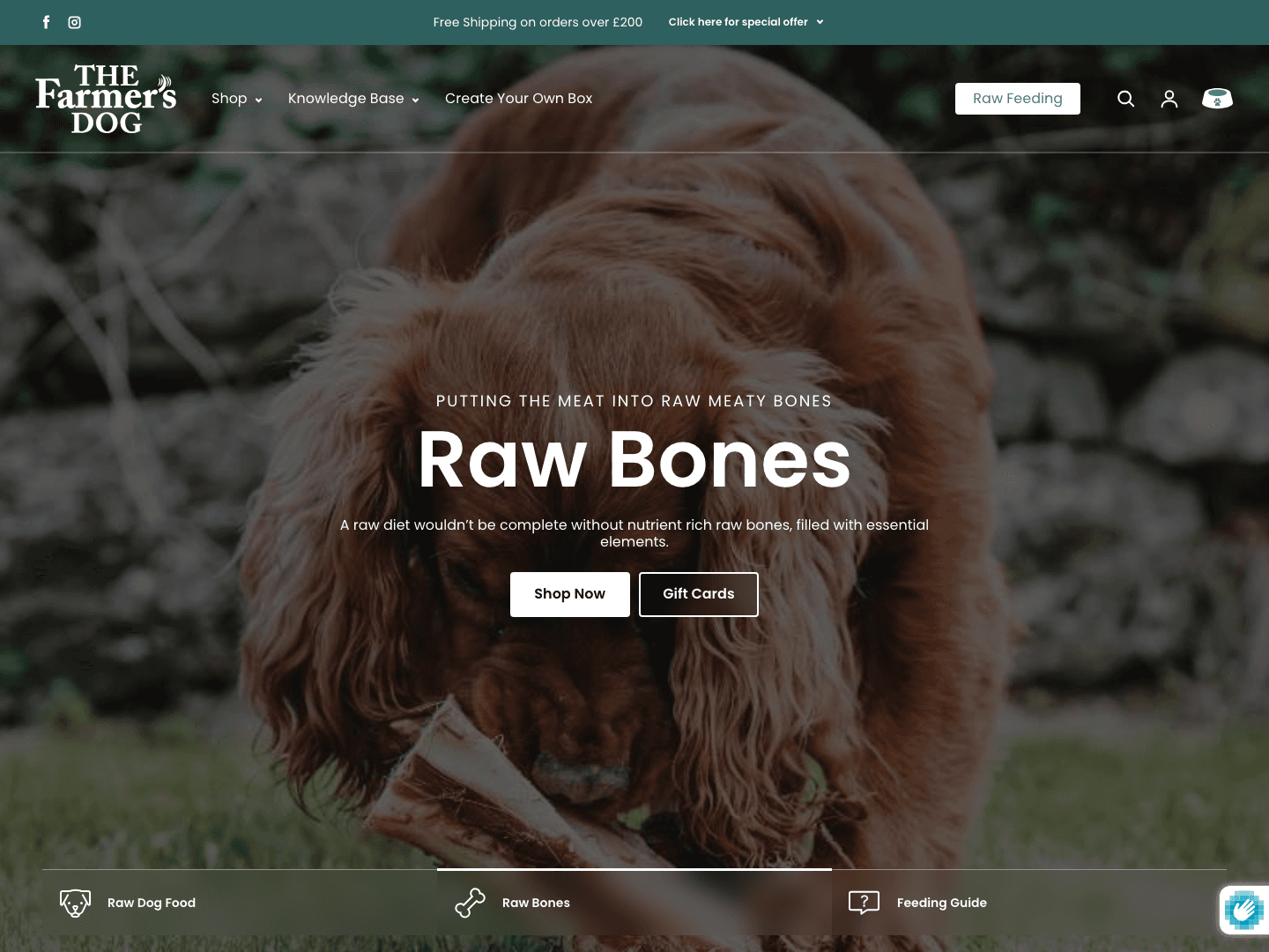 The Farmer's Dog UK Shopify store